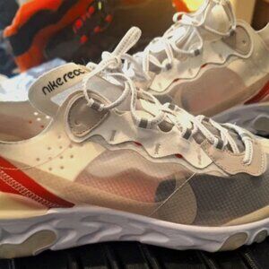 Men's Nike React Element 87 "light bone/Sail" Size 10.5 in Excellent condition